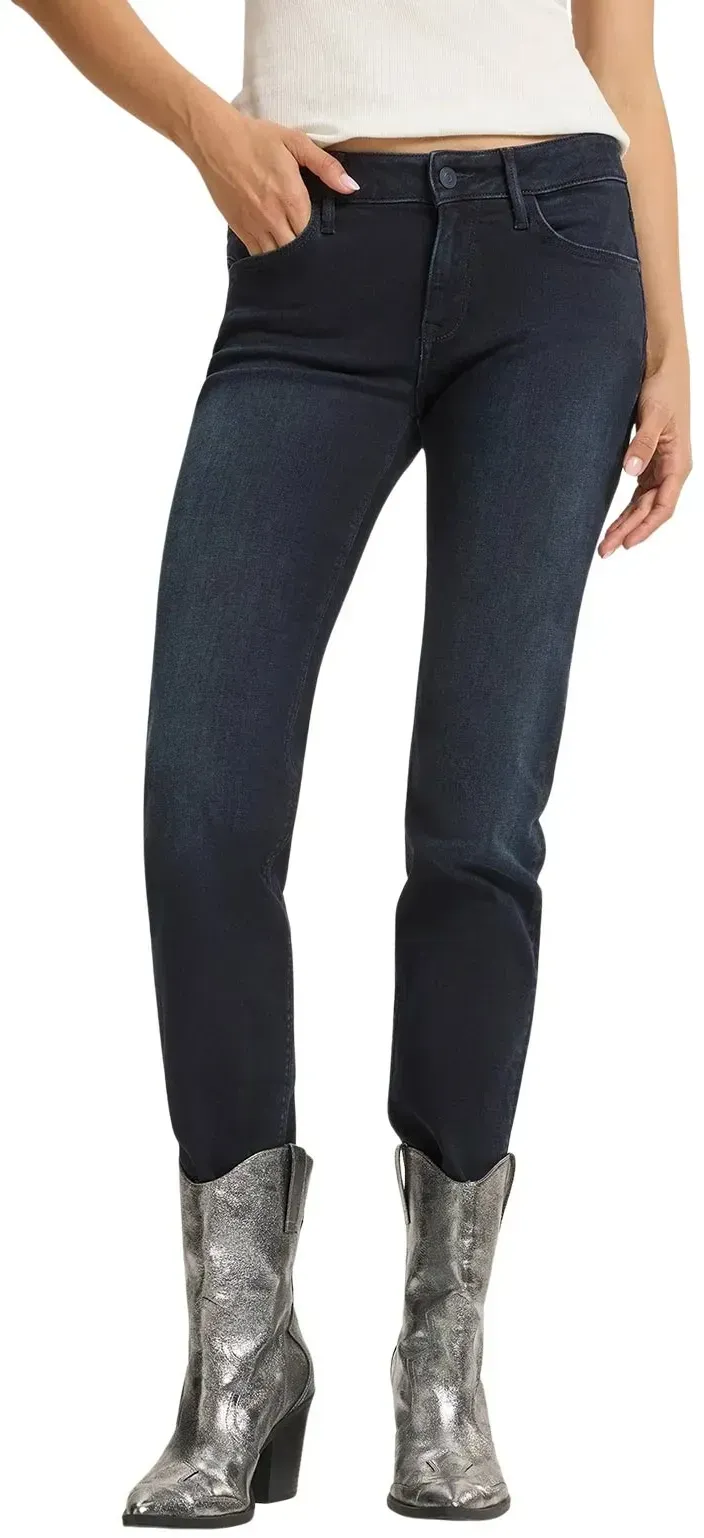 Cross Rose Jeans in Blue Black mit geradem Schnitt-W27 / L30