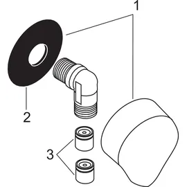 Hansgrohe Fixfit E mit Rückflussverhinderer, chrom