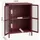 [en.casa] Sideboard Säkylä 84 x 64 x 35 cm Bordeauxrot