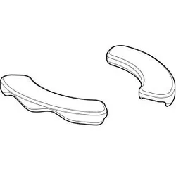 Geberit Set Sitzauflagen für WC 572940000 grau