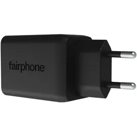 Fairphone Dual USB-C + USB Schnellladegerät 65W Schwarz