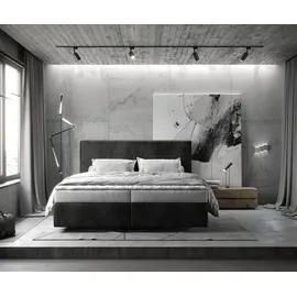 DeLife Dream-Well 180 x 200 cm H2 anthrazit vintage