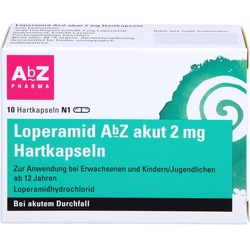 AbZ Pharma LOPERAMID AbZ akut 2 mg Hartkapseln Durchfall