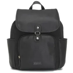 Babymel Wickelrucksack Freddie Vegan Leather Black Convertible