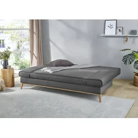 Jockenhöfer Schlafsofa Polyester 2-Sitzer Grau
