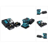 Makita DBO 480 RT Akku Schwingschleifer 18 V 112 x 102 mm + 2x Akku 5,0 Ah + Ladegerät