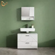 livinity® Ronco 2-tlg. Weiß Hochglanz
