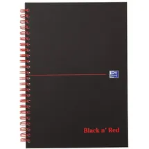 Oxford Collegeblock Black n'Red Spiralbuch kariert DIN A5 ohne Rand, 1 Block