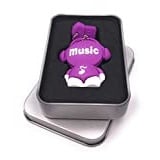 Onwomania Music Man Musik Lila USB Stick in Alu Geschenkbox 32 GB USB 2.0