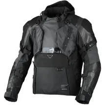 Macna Tryton Textiljacke wasserdicht Schwarz 3XL