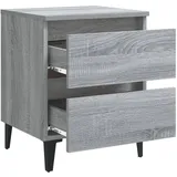 vidaXL Nachtschrank 40 x 35 x 50 cm Grau