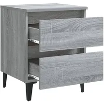 vidaXL Nachtschrank 40 x 35 x 50 cm Grau