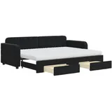 vidaXL Tagesbett 80 x 200 cm Schwarz
