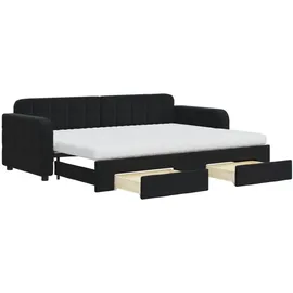 vidaXL Tagesbett 80 x 200 cm Schwarz