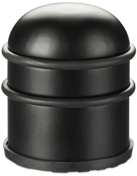 Relaxdays 2 x Türstopper Edelstahl schwarz Schwarz