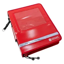 Dönges Dokumentenmappe Komfort, rot/weiss (Organizer Fahrtenbuch Ringbuch Schnellhefter Mappe Ringmappe Hefter Multiorganizer) Material: PVC Plane