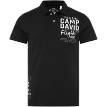 Camp David Herren Poloshirt (Schwarz, XL)