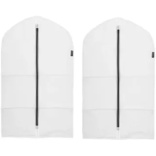Brabantia Kleiderschutzhüllen M weiß-schwarz 2 Stücke - White - One Size