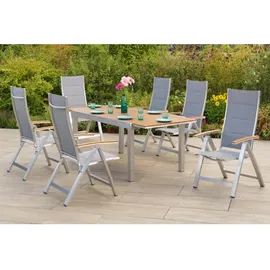 Merxx San Remo Set 7-tlg. Grau/Silber