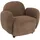 Mendler Sessel HWC-P33 Chenille 86 x 77 x 86 cm Braun