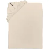 Camp David Spannbettlaken Baumwolle-Jersey 140-160 x 200 cm beige 1 St.