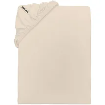 Camp David Spannbettlaken Baumwolle-Jersey 140-160 x 200 cm beige 1 St.
