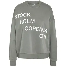 Noisy May Acia Sweatshirt Grau/Weiß M