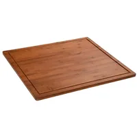 KESPER | XXL Herdabdeckplatte 56 x 50 x 4 cm | Farbe: Dunkelbraun | Material: FSC Bambus | ideal auch Schneideplatte oder Backbrett