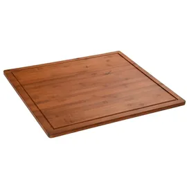 KESPER | XXL Herdabdeckplatte 56 x 50 x 4 cm | Farbe: Dunkelbraun | Material: FSC Bambus | ideal auch Schneideplatte oder Backbrett