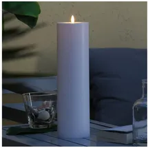 MARELIDA XXL LED Kerze 37,5 cm weiß