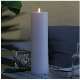 MARELIDA XXL LED Kerze 37,5 cm weiß