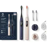 oclean X Pro Digital Duo Blau / Gold + 2. Handstück