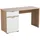 INOSIGN Schreibtisch "Jan", braun (sonoma eiche, opaque weiß), B:130cm H:75,5cm T:50cm, Tische, Schreibtisch, in Scandi Optik, Home Office geeignet