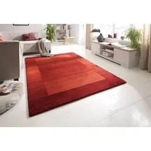 THEKO Wollteppich THEKO "Gabbeh Super, Handweb, auch als Läufer erhältlich, reine Wolle" Gr. 7, rot, B:240cm H:9mm L:340cm, Wolle, Teppiche, Schlafzimmer, Wohnzimmer, Esszimmer, auch als Bettumrandung
