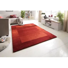 THEKO Wollteppich THEKO "Gabbeh Super, Handweb, auch als Läufer erhältlich, reine Wolle" Gr. 7, rot, B:240cm H:9mm L:340cm, Wolle, Teppiche, Schlafzimmer, Wohnzimmer, Esszimmer, auch als Bettumrandung