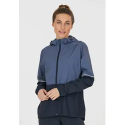 Outdoorjacke ENDURANCE "Laufenjacke Kinthar", Damen, Gr. 42, blau, 100% Polyester, mehrfarbig, casual, ohne Ausschnitt, Langarm, Jacken, mit wind- und wasserdichter Funktion