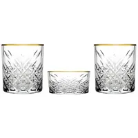 Pasabahce Timeless Golden Touch Whiskyglas 0,225 l 2 St.