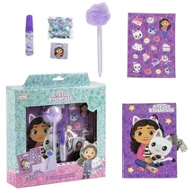 Cerdá Cerda Tagebuch Gabby’s Dollhouse Tagebuch Set Kinder Schreibset, Notizbuch, Geschenk blau|bunt