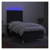 vidaXL Boxspringbett 100 x 200 cm Schwarz