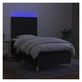 vidaXL Boxspringbett 100 x 200 cm Schwarz