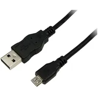 Logilink USB-A auf Micro USB 1 m Schwarz