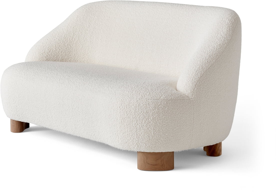 &Tradition - Margas LC3 2-Sitzer Sofa, Eiche geölt / elfenbein (Karakorum 001)