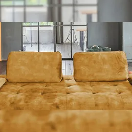 KAWOLA Schlafsofa Wiolo Velvet cognac