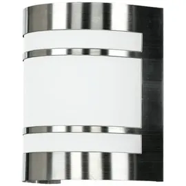 Licht-Erlebnisse Außenleuchte Edelstahl Glas B:14 cm E27 IP44