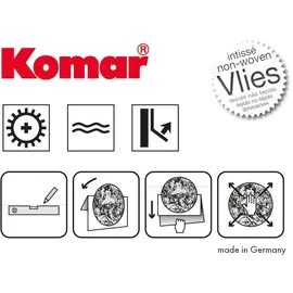 KOMAR Vlies Fototapete selbstklebend - Captian America Pow - Größe 125 x 125 cm (Breite x Höhe) - Marvel, Kinderzimmer, Kindertapete, Tapete, Wandtattoo