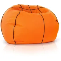Green Bean Gaming-Sitzsack, Orange, Füllung: Styroporkugeln, Rund, 90x90x90 cm,