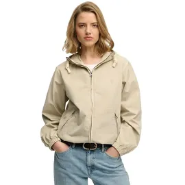 Superdry Hooded Washed Twill Jacke Damen Beige S