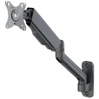 Goobay Single-Monitor-Wandhalterung mit mechanischer Feder, schwarz, 70820