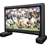 Costway Aufblasbare Beamer Leinwand, 147 Zoll, Projektor Leinwand mit Gebläse und Erdspieße, 16:9, HD, 4K, doppelseitige Projektionsleinwand für...