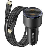 Swissten Swissten, CL Adapter 2x USB-C PD 50W schwarz - Schwarz
